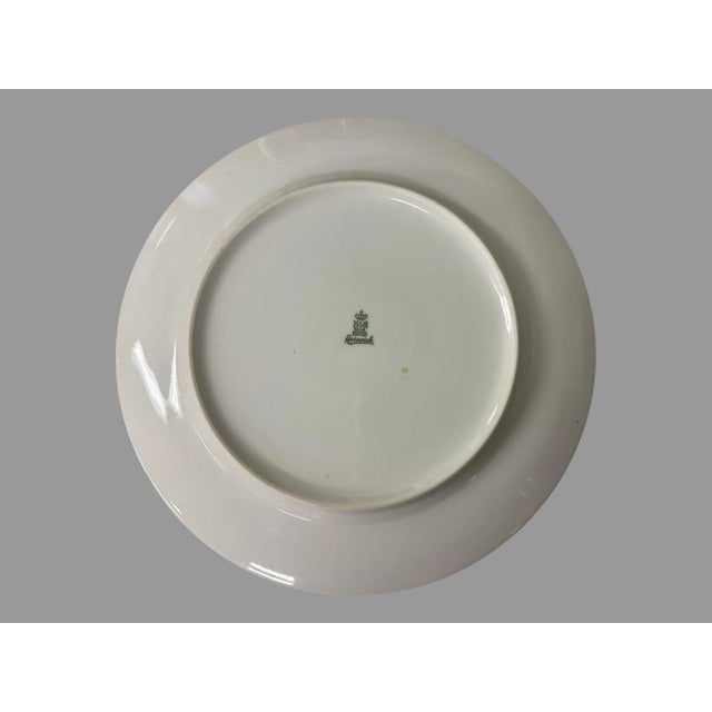 White Mid 20th Century Heinrich Selb Bavaria Floral Decorated Dinner Plates- Set of 6 For Sale - Image 8 of 10