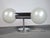 Mid-Century Modern Space Age Chrome Wall Lights by Motoko Ishii for Staff, 1970s, Set of 2 For Sale - Image 3 of 13