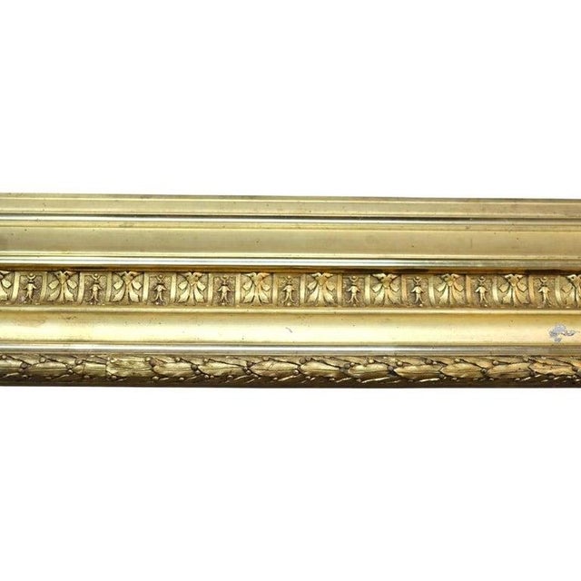 Oversized Antique Gilt Wood Art Frame C1890 For Sale - Image 6 of 8