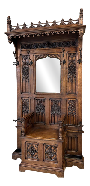 Neo-Gothic Style Wardrobe, 1890s