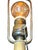 Antique 1910s Edward Miller Table Lamp With Original Copper Finish, 1920s Orange and Gold Mica Shade With Rewired Pullchain Socket For Sale - Image 12 of 18