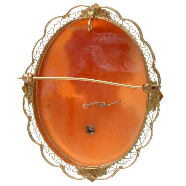 Give your special someone a taste of the Victorian era with this authentically-designed shell piece. The delicate cameo...