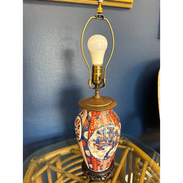 Japanese Imari Lamp, Early 20th Century For Sale - Image 9 of 10