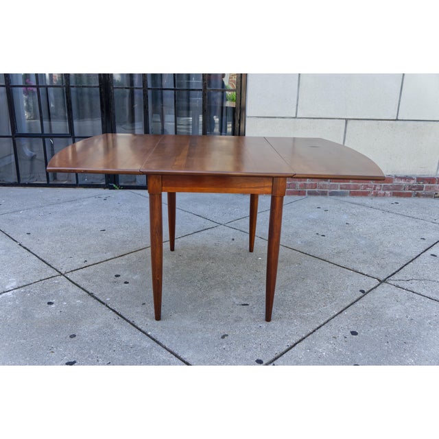 Mid 20th Century Willett Furniture Co. Drop Leaf Dining Table in Cherry For Sale - Image 5 of 8