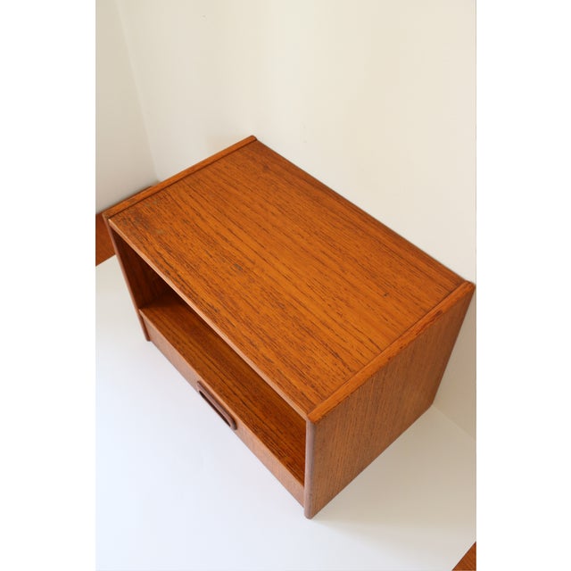 Scandinavian Wall-Mounted Bedside Table with Drawer, 1960s For Sale - Image 12 of 12