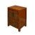 Chinese Distressed Orange People Graphic End Table Nightstand For Sale - Image 4 of 7