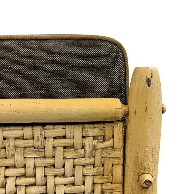 Cream Early 20th Century Rustic Armchair For Sale - Image 8 of 11