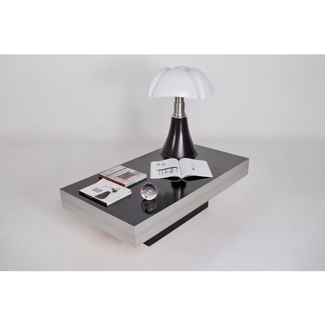 Vintage Coffee Table in Steel, 1970s For Sale - Image 6 of 9