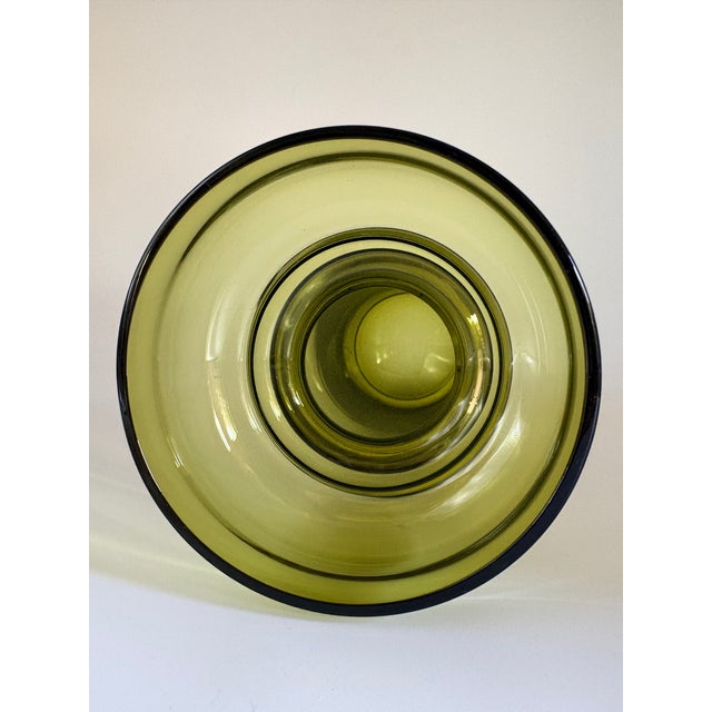 Vintage Green Glass Tulip Vase by Tamara Aladin for Riihimäen Lasi, 1960s For Sale - Image 6 of 11