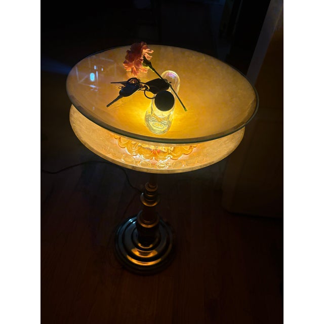 1900 - 1909 Stiffel Mid-Century Modern Illuminated Alabaster Pedestal For Sale - Image 5 of 12