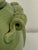 Leona for Neiman Marcus Italian Green Crackle-Glazed Ceramic Vase For Sale - Image 9 of 12