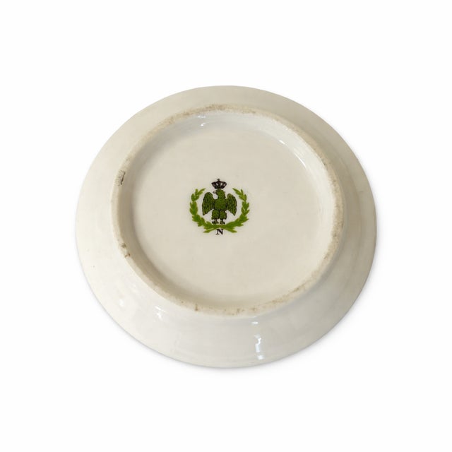 Early 20th Century Antique Collectible Miniature Porcelain Plate of Napolean For Sale - Image 5 of 5