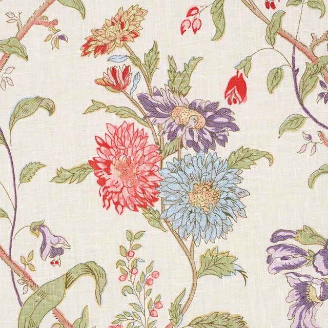 Contemporary SAMPLE - Schumacher Giselle Floral Fabric In Ivory For Sale - Image 3 of 4