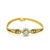 1970s Italian 14k Gold Diamond Flexible Bangle Bracelet For Sale - Image 10 of 12