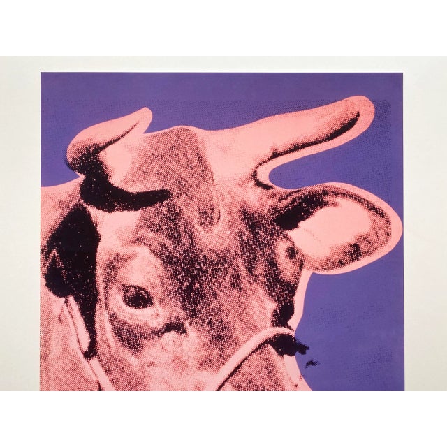 This Andy Warhol Foundation offset lithograph print Pop Art poster " Cow ( Pink & Purple ) " 1976, is a very special and...