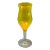 Mid 20th Century Blenko Mid-Century Modern Jonquil Yellow Giant Hand Blown Art Glass Goblet Vase For Sale