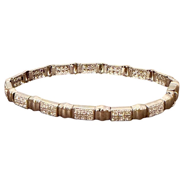 84 Round Diamond 3-4 Each Tennis Bracelet in 14 Karat Gold 7 " Long For Sale - Image 15 of 18