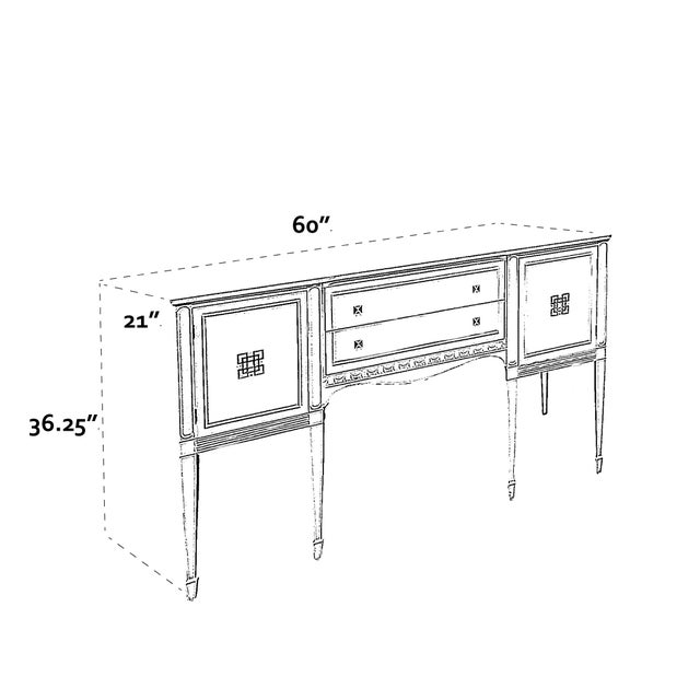 1970s Vintage Lacquered White Sideboard For Sale - Image 10 of 10