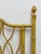 Yellow Mid 20th Century Coastal, Yellow Faux Bamboo, Hollywood Regency, Twin Headboard, Woven Details For Sale - Image 8 of 10