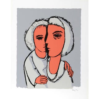 1969 Frank Kleinholz "Mother and Daughter" Print For Sale