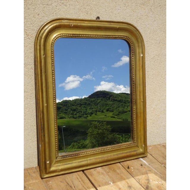 Louis Philippe Beech Gilt Mirror, 1850s For Sale - Image 6 of 18