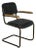 NOIR 0045 Dining Arm Chair, Vintage Black Leather For Sale