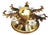 Hollywood Regency Florentine Wall Lamp attributed to Banca Firenze, Italy, 1960s For Sale