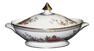 1960s Asian Modern Royal Doulton Covered Casserole - Canton Pattern