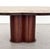 Beige Large Mid-Century Modern Clover Coffee Table in Travertine and Dark Oak, 1970s For Sale - Image 8 of 18