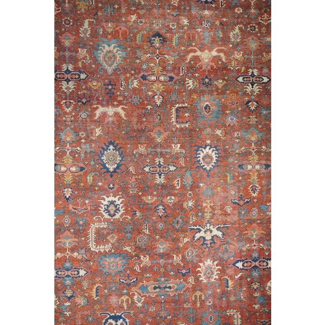 Fine Antique Serapi Rug 11'5'' X 17'10'' For Sale In New York - Image 6 of 11