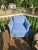 Contemporary Maine Cottage Blue Slip Cover Lounging Chair For Sale - Image 3 of 8