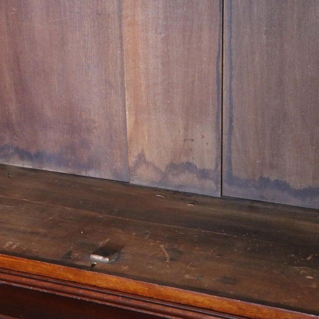 Antique Renaissance Revival Walnut & Burl 2 Door Bookcase C1890 For Sale - Image 6 of 15