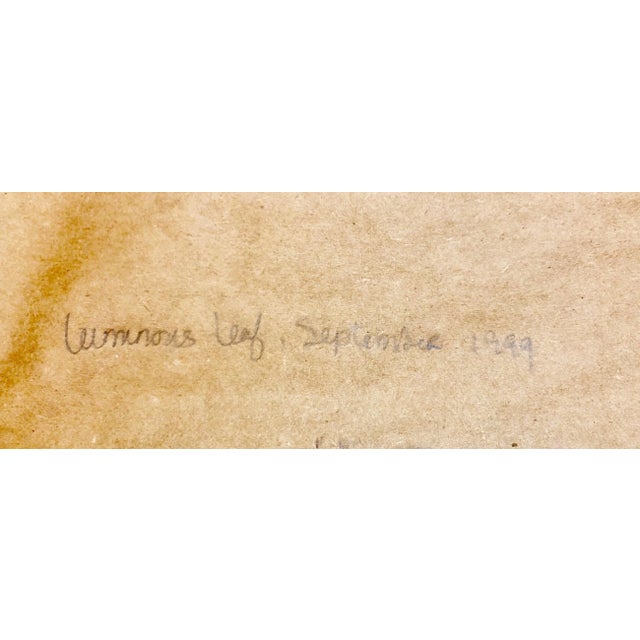 Evelyn Lauder, Luminous Leaf Color Photo C Print Foliage Vintage Plant Photograph Evelyn Lauder, 1999 For Sale - Image 4 of 10