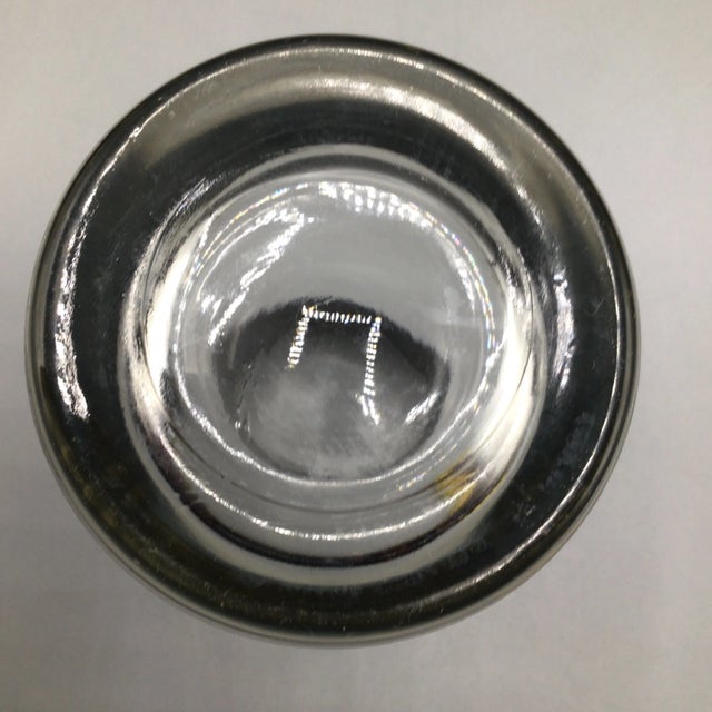 Glass Mid-Century Modern Vitreon Queens Lusterware Silver Ombre Fade Glasses- Set of 8 For Sale - Image 7 of 13