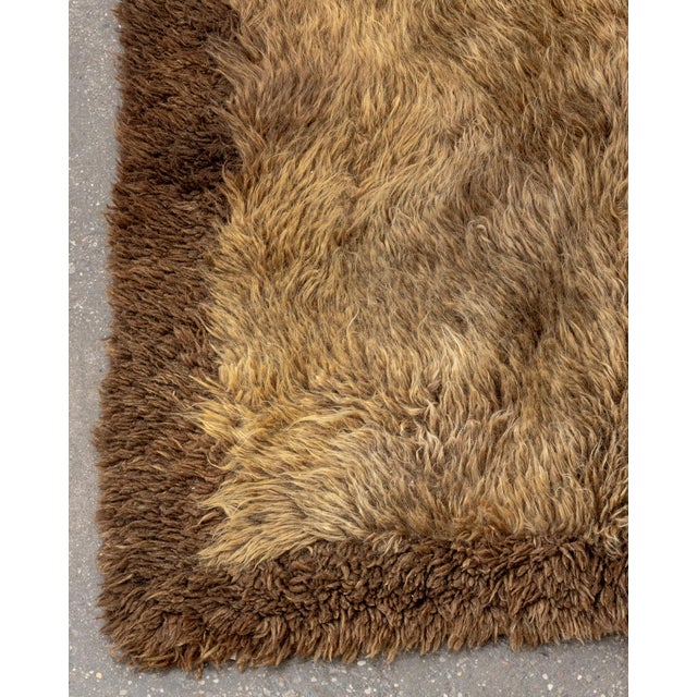 Scandinavian Modern Rya Rug, 6' 1" X 2' 10" For Sale - Image 4 of 6