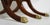 Mid Century Regency Style Mahogany Drop-Leaf Dining Table With Brass Capped Feet For Sale - Image 10 of 13