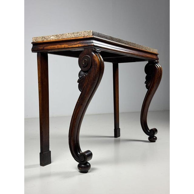 English Console Table with Marble, in Good conditions. Designed before 1890