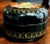 Russian Vintage Polychrome Hand-Painted Fine Black Lacquer Covered Small Round Box. Of Traditional Black Lacquer Ground...