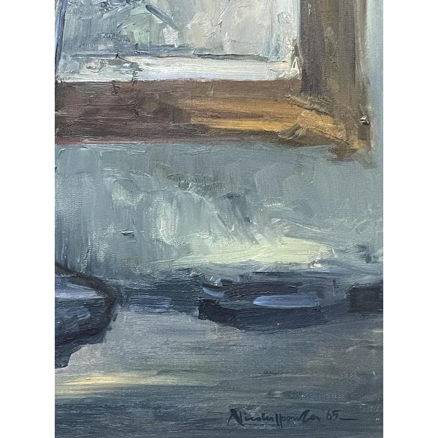 Nicola Sponza, Flowers, 20th Century, Oil Painting on Canvas, Framed For Sale - Image 5 of 8