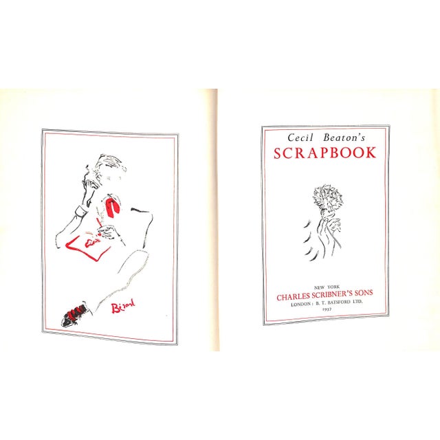 BEATON, Cecil [136] pp. Charles Scribner's Sons 1937 11 1/2" x 9 1/4" w/ floral rose bud Sanderson wallpaper boards &...