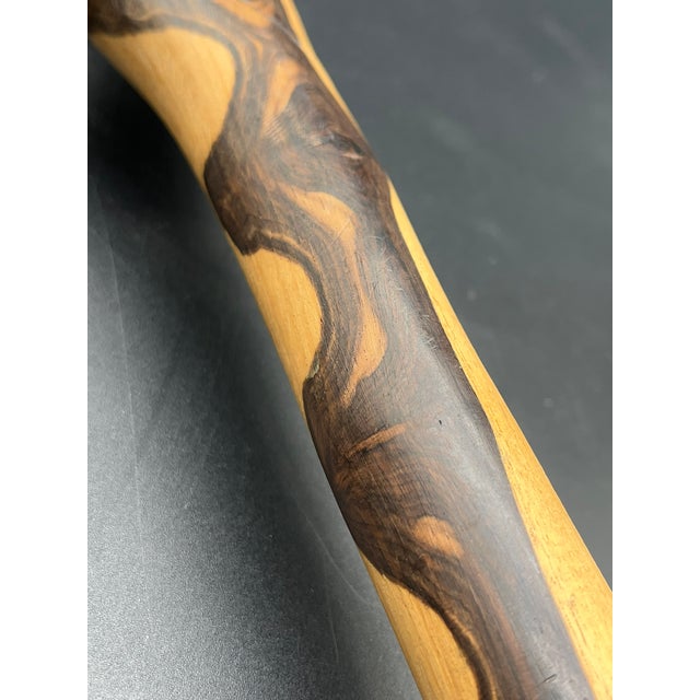 Wood Vintage Walking Stick in Ebony For Sale - Image 7 of 11