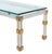 Mid-Century Modern Maison Jansen Style Chrome Glass Top Coffee or Cocktail Table For Sale - Image 3 of 6