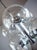 Black Space Age Glass and Chrome Chandelier from VEB Deutsche Werkstätten Hellerau, 1960s For Sale - Image 8 of 10
