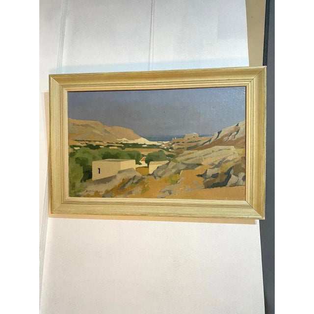 Edouard Arthur, Greece, Oil on Canvas, 1966 For Sale - Image 3 of 8
