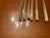Mid-Century Modern Handblown Vintage Glass Cocktail Swizzle Sticks- Set of 6 For Sale - Image 3 of 7