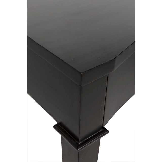 NOIR Curba Desk, Hand Rubbed Black For Sale - Image 11 of 12