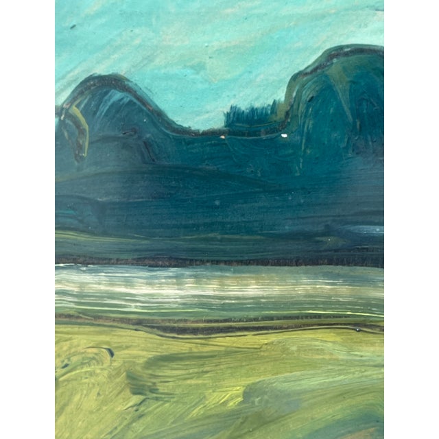 American Landscape Painting in the Manner of Albert York (1928-2009) Signed For Sale - Image 11 of 12