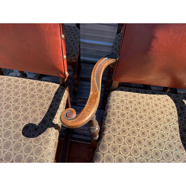 1940s Set of 6 Spanish Revival Dining Chairs Including One Armchair (Host Chair) For Sale In Phoenix - Image 6 of 11