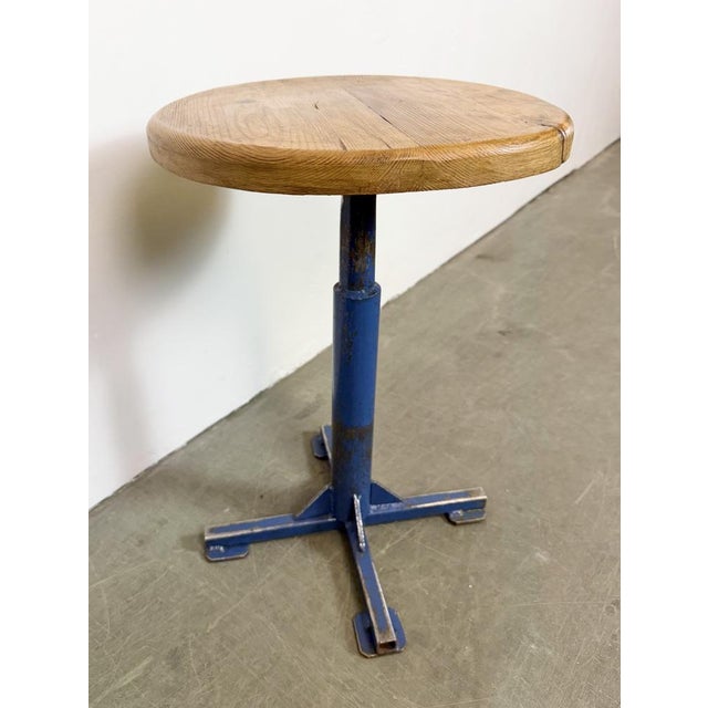 Vintage Industrial Workshop Stool, 1960s For Sale - Image 6 of 13