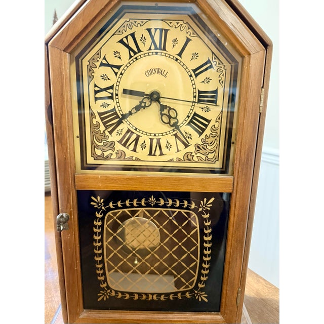 Late 20th Century Cornwell Classics Pendulum Mantle Clock With Westminster Chimes For Sale - Image 5 of 12
